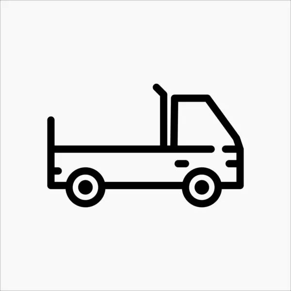 Çizgi biçimli pikap simgesinin tasarım çizim vektörü grafiği. Kullanıcı Arayüzü, mobil tasarım, web tasarımı vb.