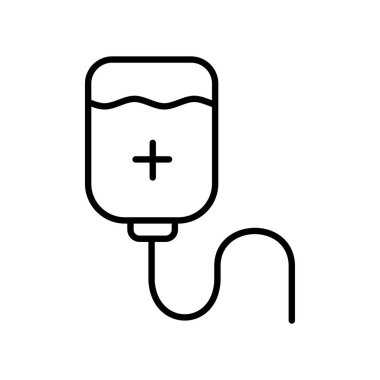 Tıbbın ana hatlarıyla ilgili bir ikon. Hastaneler, hastalar, ilaçlar, eczaneler, hemşireler, reçeteler ve tıbbi raporlar. Vektör illüstrasyonu