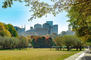 View of downtown Nashville from Capitol State City Park clipart