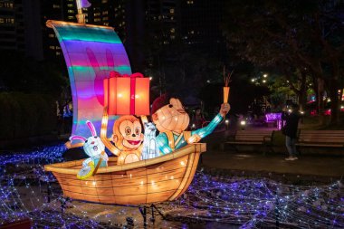 Taipei, Tayvan 'da Ay Yeni Yıl Çin Fener Festivali 