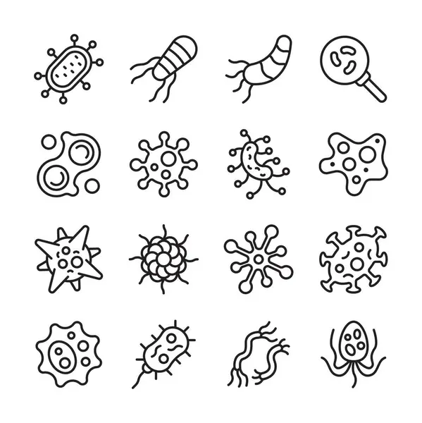 Bakteri Vektörü İllüstrasyonu, Basit Tasarım