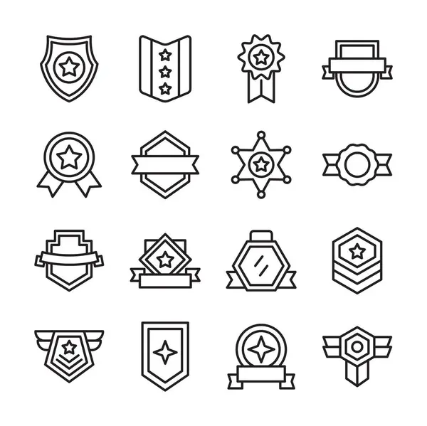 Rozet Vektörü İllüstrasyonu, Basit Tasarım