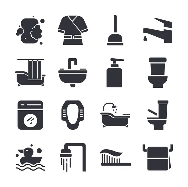 Banyo Vektörü İllüstrasyonu, Basit Tasarım