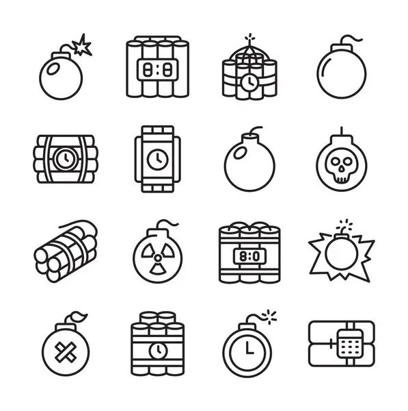 Bom ve Dynamite Vektör İllüstrasyonu, Basit Tasarım