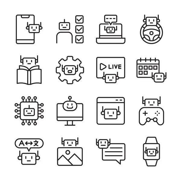 Robot Vektörü İllüstrasyonu, Basit Tasarım