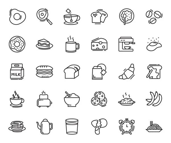 Kahvaltı Vektörü İllüstrasyonu, Basit Tasarım
