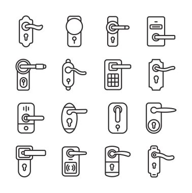 Kapı Tokmağı Vektör İllüstrasyonu, Basit Tasarım