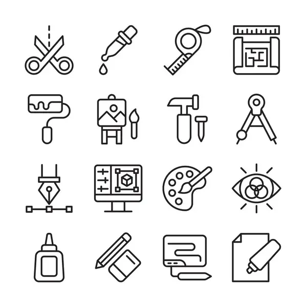 Yaratıcı Araçlar Vektör İllüstrasyonu, Basit Tasarım