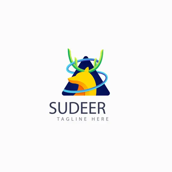 geyik Vektör İllüstrasyonu, Basit Tasarım