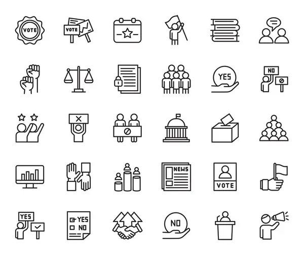 Demokrasi Vektör İllüstrasyonu, Basit Tasarım