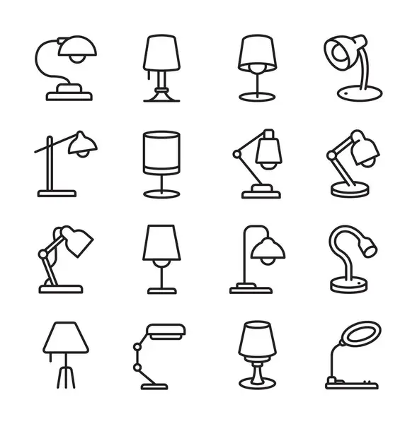 Masa Lambası Vektör İllüstrasyonu, Basit Tasarım