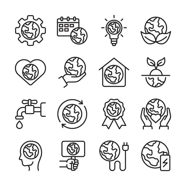 Dünya Günü Vektör İllüstrasyonu, Basit Tasarım