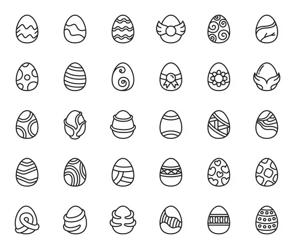 Paskalya Yumurtası Vektör İllüstrasyonu, Basit Tasarım