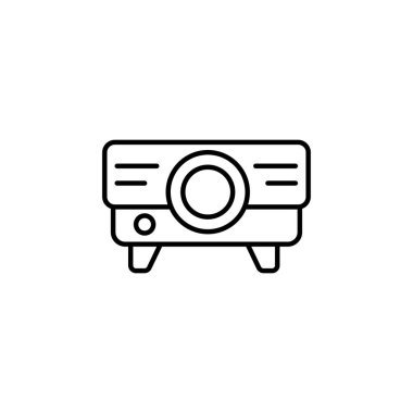 Kamera ikonu vektörde. logotype - doodle illüstrasyonu