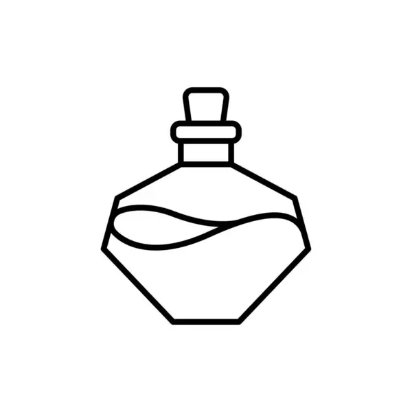 Parfüm vektörü ince çizgi simgesi