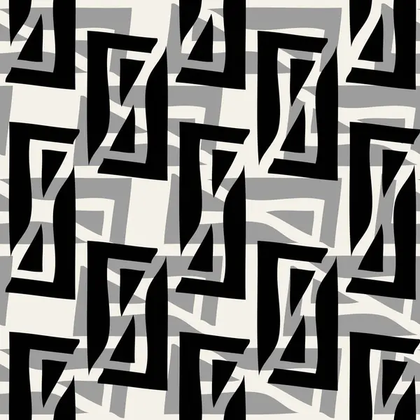 シームレスなパターン 現代的なスタイリッシュな抽象的なテクスチャ 幾何学的なタイルを繰り返すこと — ストック写真