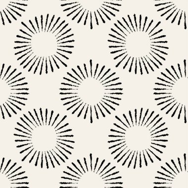 Vektör kusursuz desen. Modern stil soyut doku. Çizgili elementlerden geometrik fayanslar tekrarlanıyor