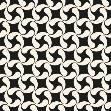 Damla benzeri elementler kıvrımlar oluşturan vektör pürüzsüz desen