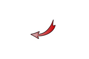 Left side arrow in red color png clipart