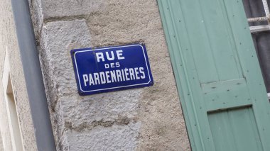 Tipik bir Fransız Sokak İşareti