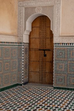 Moulay İsmail anıtından Fas fayans ve mimarisi