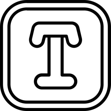 Bir harf simgesinin vektör illüstrasyonu