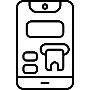 Mobil simgeye sahip akıllı telefon, özet biçimi