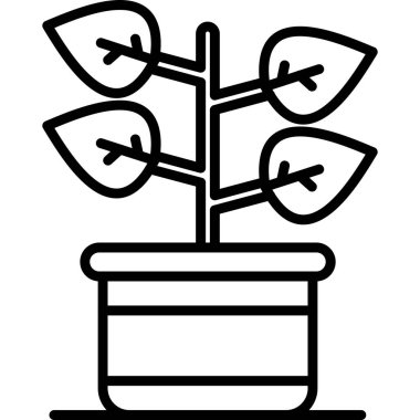 Bitki saksısı. Basit tasarım