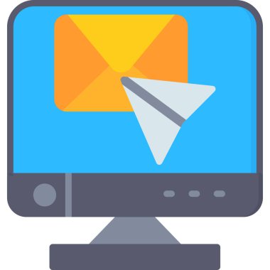 e-posta ileti simgesi düz biçimli