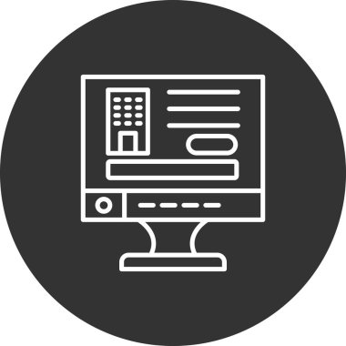 bilgisayar simgesi, vektör illüstrasyonu