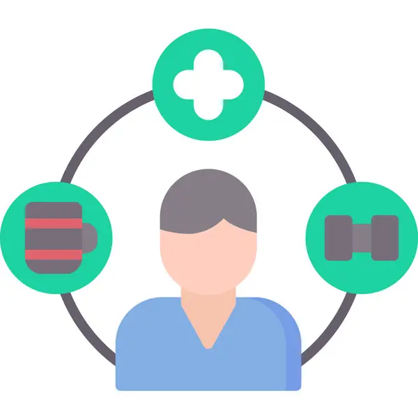 Doktor düz simge vektör çizim