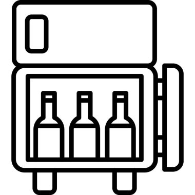 Bira şişesi. Simge iç.