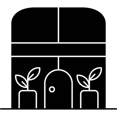 Bitki. Web simgesi basit illüstrasyon