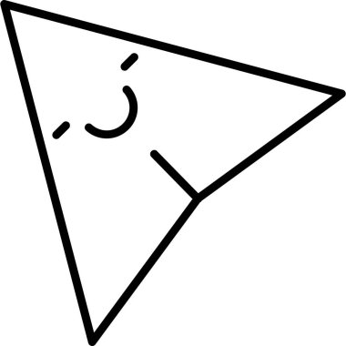 Üçgen. Web simgesi basit illüstrasyon