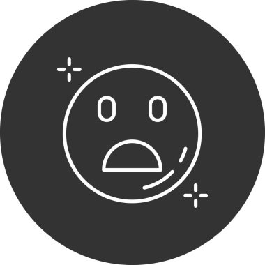 üzgün emoji simgesi beyaz arkaplanda izole