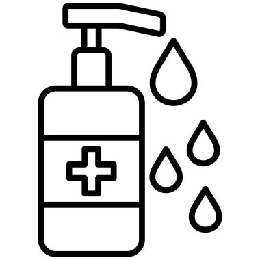 Sıvı simgesi, basit stil ile Şişe