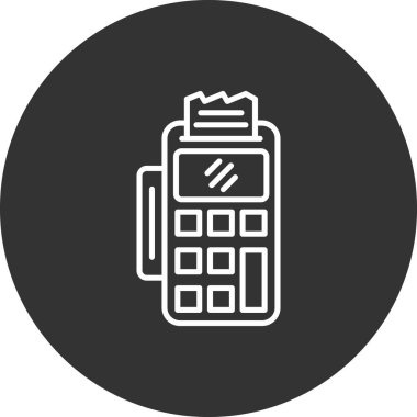 Para makinesinin vektör çizimi modern simge