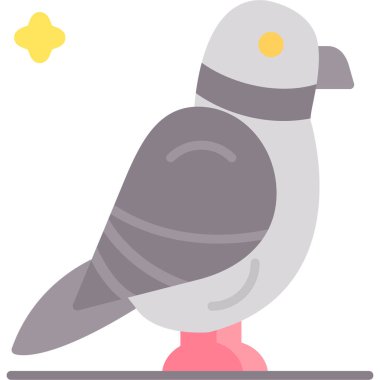 Güvercin simge vektör çizim