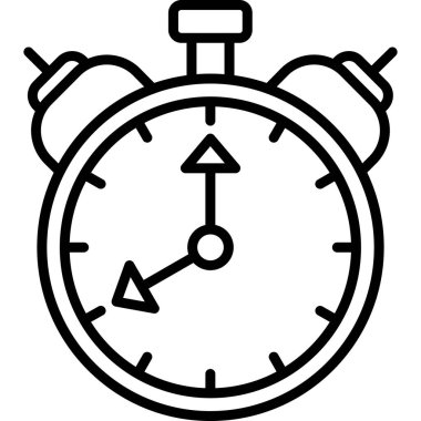 Saat simgesi vektör çizim tasarımı