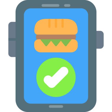 Hamburger fast food ikonu