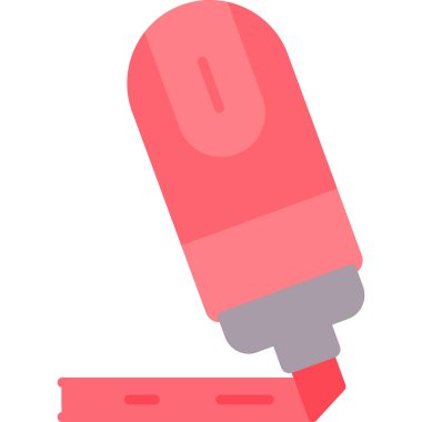 Düz stil manikür simgesi