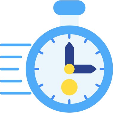 Saat. Web simgesi basit illüstrasyon