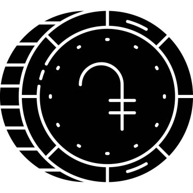 saat saat zaman para simgesi somut stil