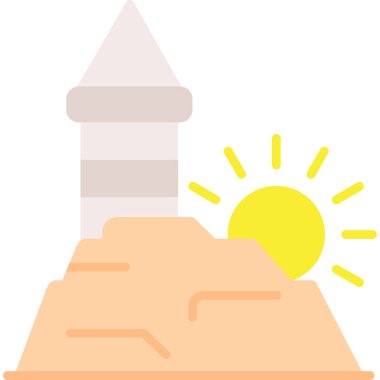 Bina. Web simgesi basit illüstrasyon