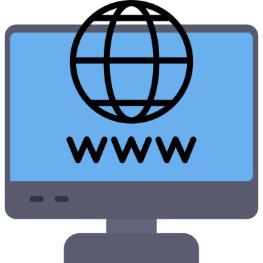 internet web vektör simgesi