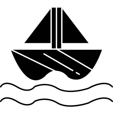 Tekne. Web simgesi basit tasarım