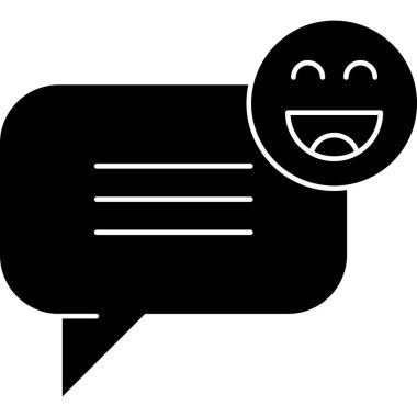 Sohbet simgesi vektör illüstrasyonu