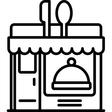 yiyecek ve içecekler ikon vektör çizimi