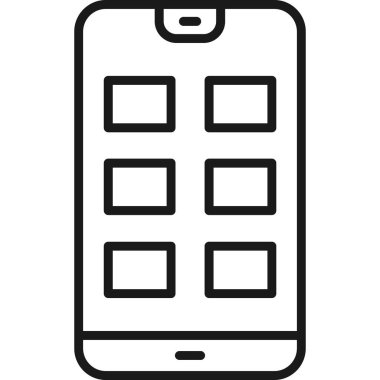 mobil uygulama vektör simgesi