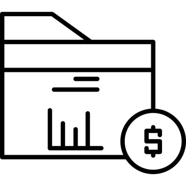 Dolar simgesi vektör illüstrasyonu